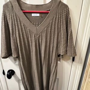 Taupe Calvin Klein Tunic/sweater dress
